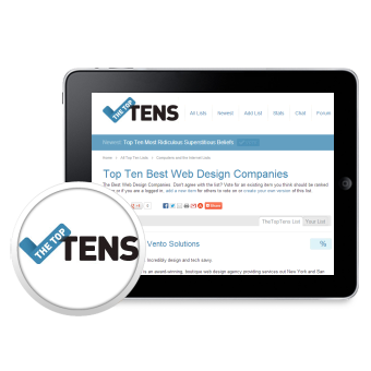 Vento Award: The Top Tens' Best Web Design Companies