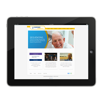 Award-Winning Web Design Portfolio: Chronix Biomedical Home Page
